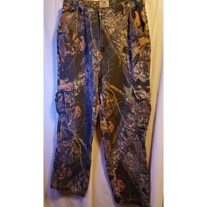 Mossy Oak Camo Cargo Pants Size‎ Large 35 x 32 Hunting Y2K Grunge Skater *FLAW*